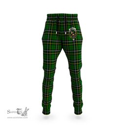 Scottish MacAlpin Modern Clan Family Crest Tartan Joggers Pants
