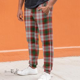 Scottish Lindsay Dress Red Clan Tartan Joggers Pants