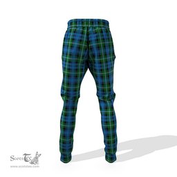 Scottish Lyon Clan Family Crest Tartan Joggers Pants