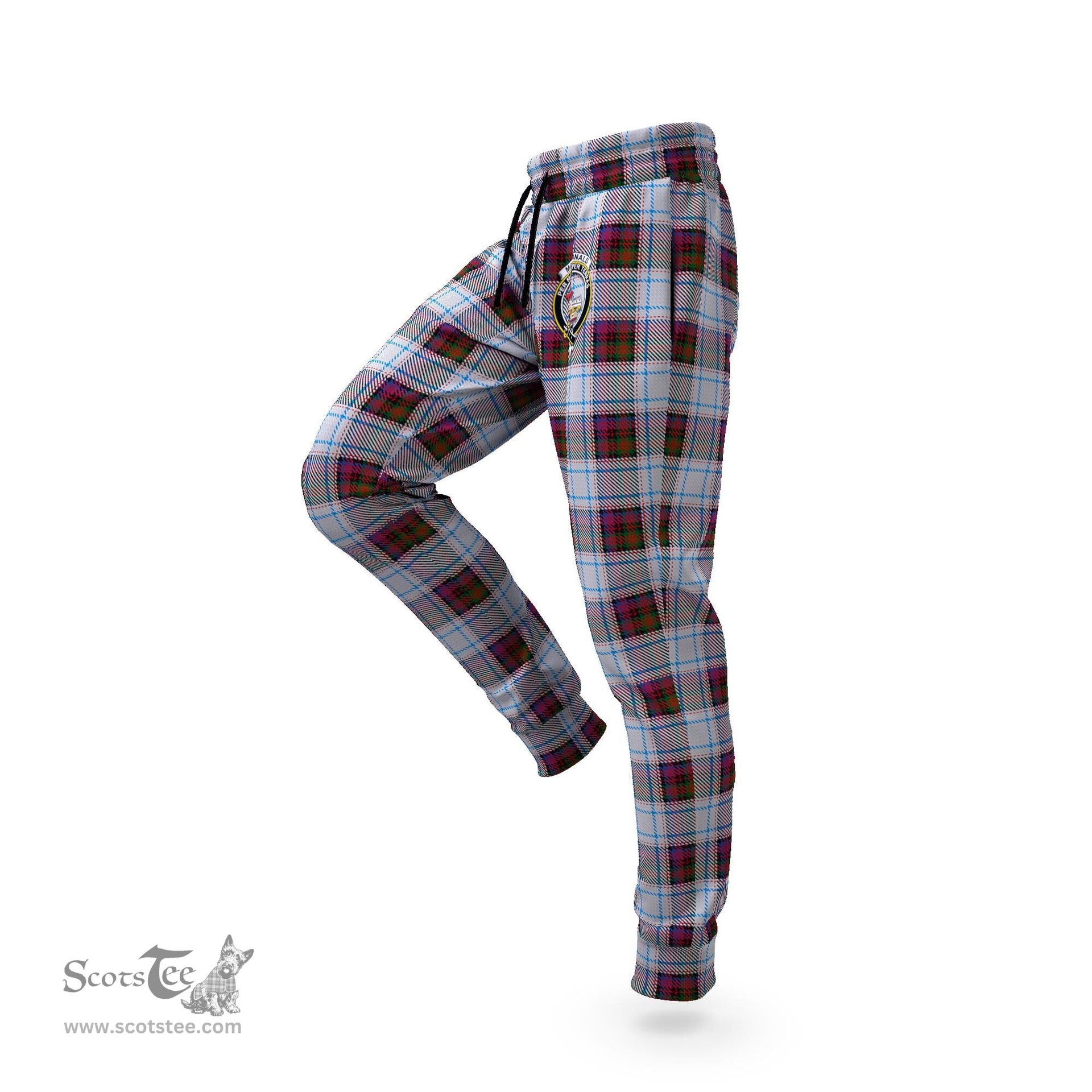 Scottish MacDonald Dress Ancient Clan Family Crest Tartan Joggers Pants