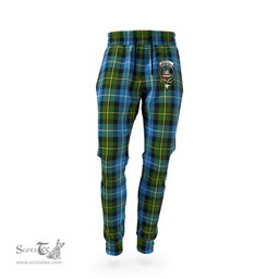 Scottish MacNeil of Barra Clan Family Crest Tartan Joggers Pants