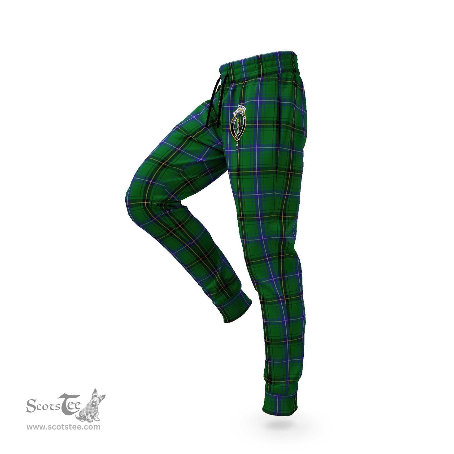 Scottish MacKendrick Clan Family Crest Tartan Joggers Pants