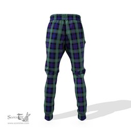 Scottish MacKenzie Hunting Green Clan Family Crest Tartan Joggers Pants