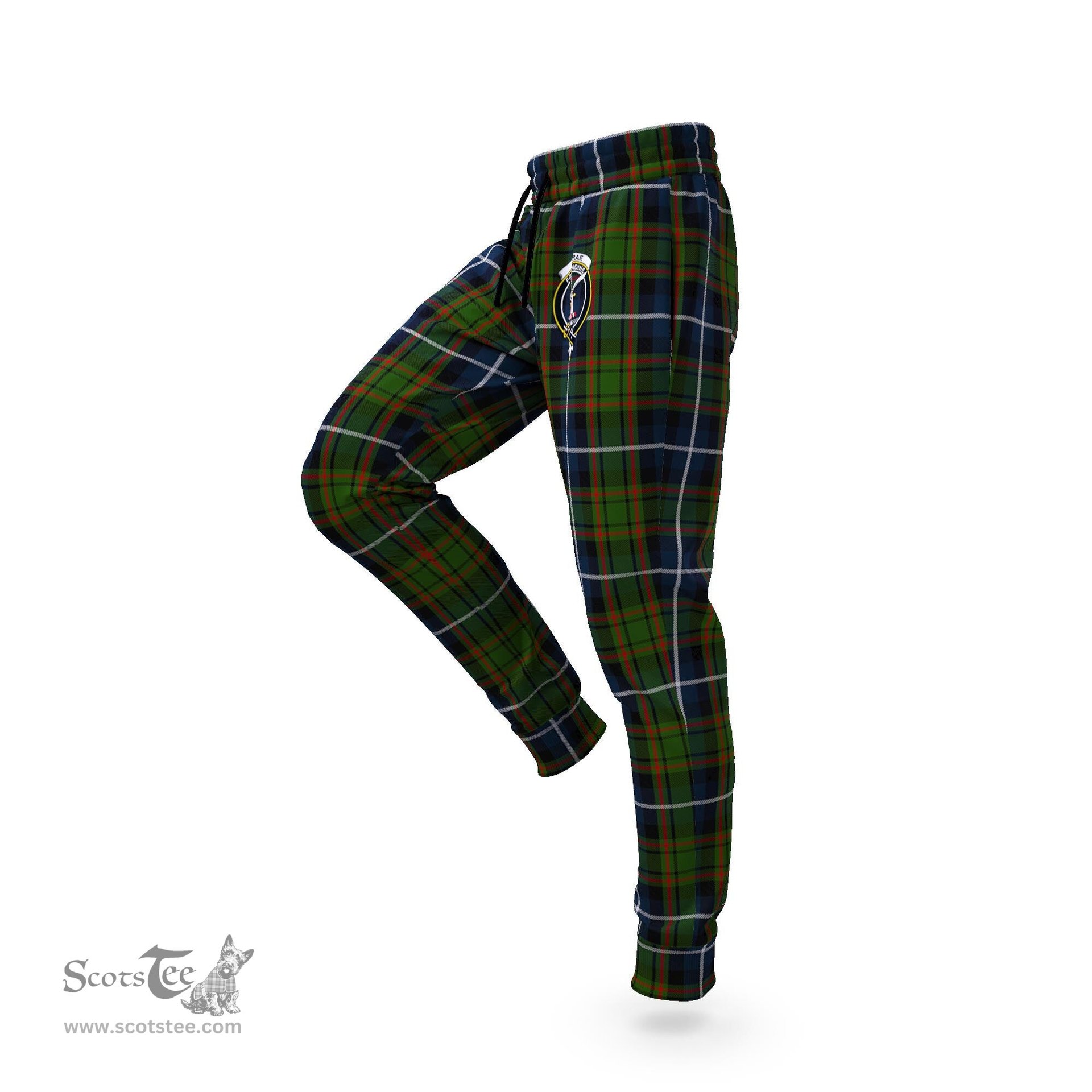 Scottish MacRae Hunting Clan Family Crest Tartan Joggers Pants