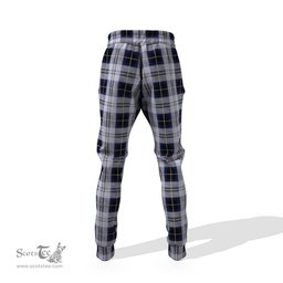 Scottish Menzies Black Dress Clan Family Crest Tartan Joggers Pants
