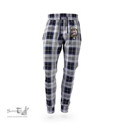 Scottish Menzies Black Dress Clan Family Crest Tartan Joggers Pants