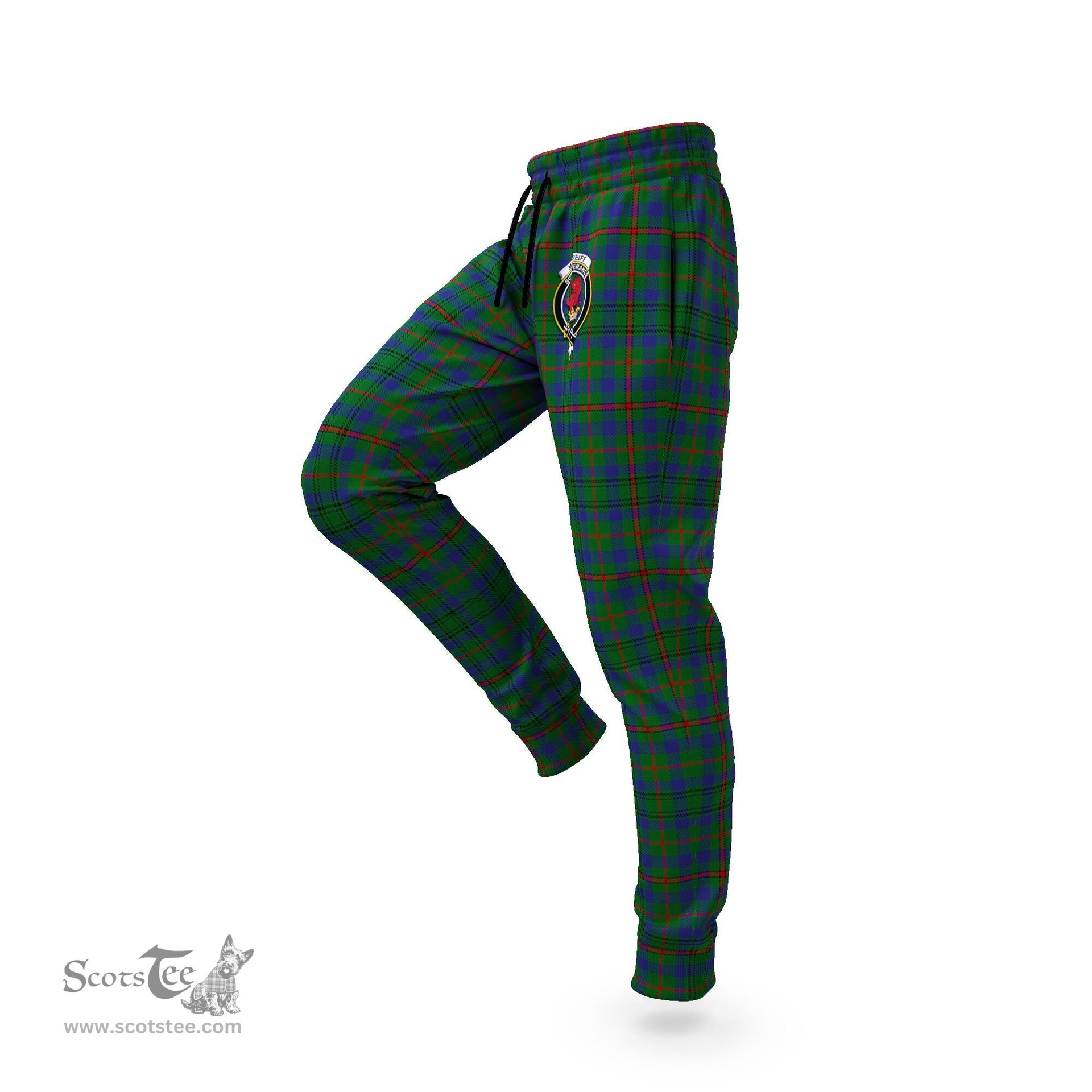 Scottish Moncrieff of Atholl Clan Family Crest Tartan Joggers Pants