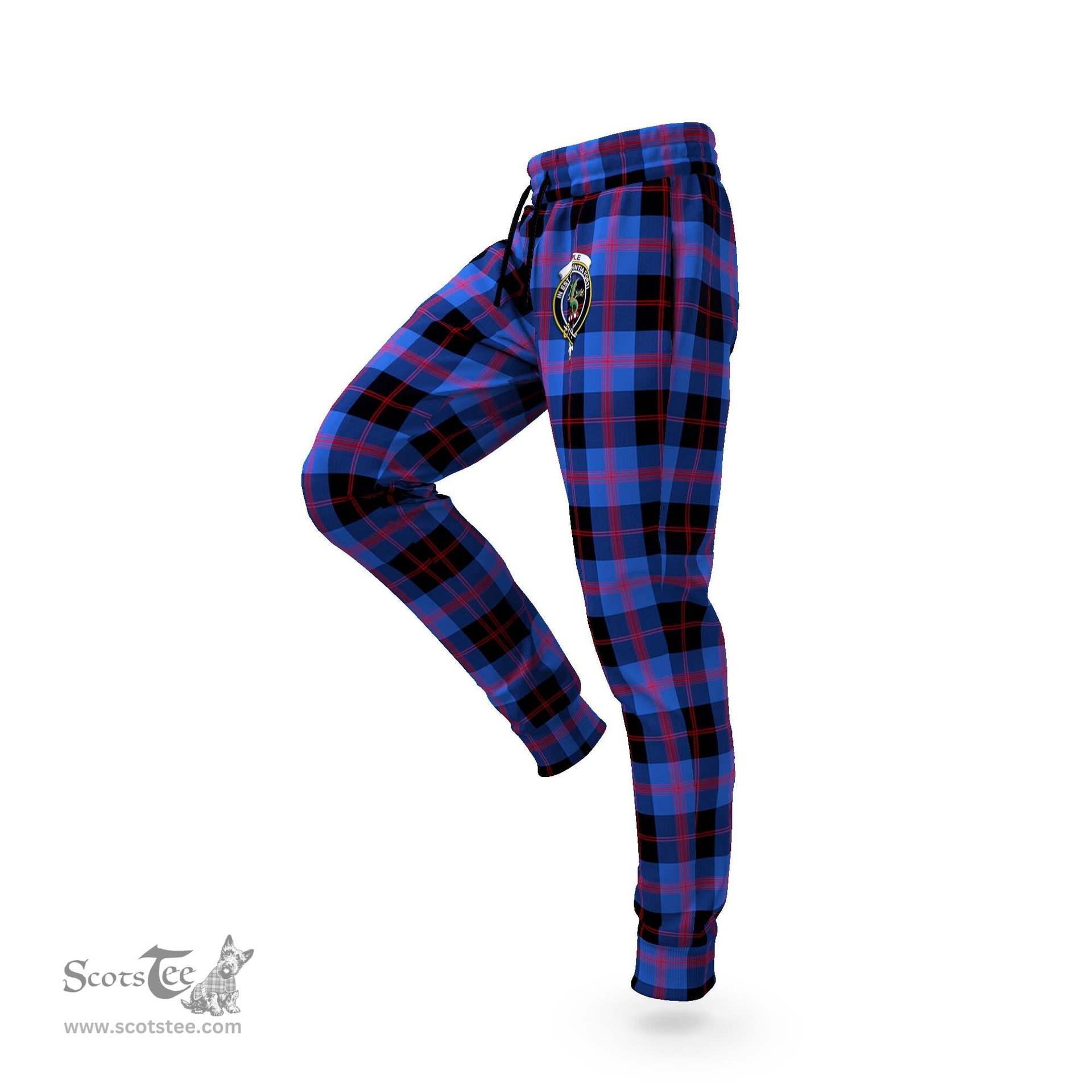 Scottish Maule Clan Family Crest Tartan Joggers Pants