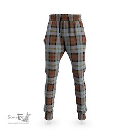 Scottish MacLeod of Harris Weathered Clan Tartan Joggers Pants