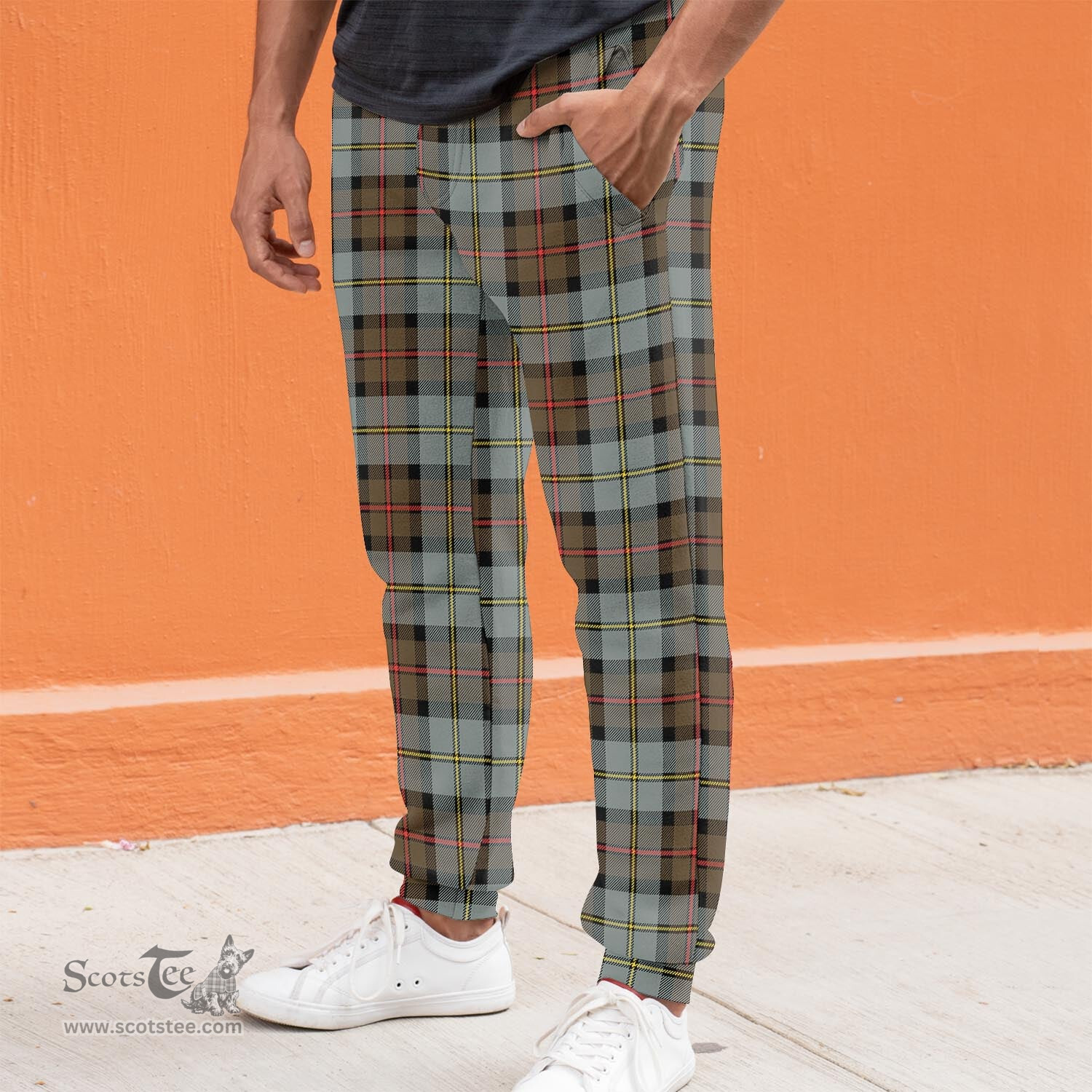Scottish MacLeod of Harris Weathered Clan Tartan Joggers Pants