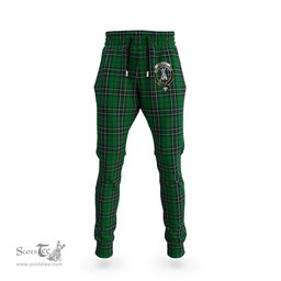 Scottish MacLean of Duart Hunting Clan Family Crest Tartan Joggers Pants