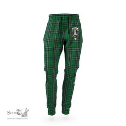 Scottish MacLean of Duart Hunting Clan Family Crest Tartan Joggers Pants
