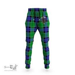 Scottish Monteith Clan Family Crest Tartan Joggers Pants