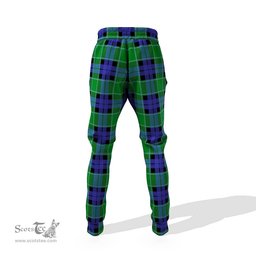 Scottish Monteith Clan Family Crest Tartan Joggers Pants