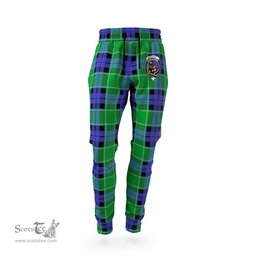 Scottish Monteith Clan Family Crest Tartan Joggers Pants