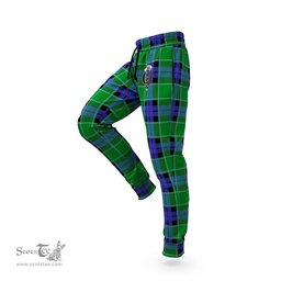 Scottish Monteith Clan Family Crest Tartan Joggers Pants