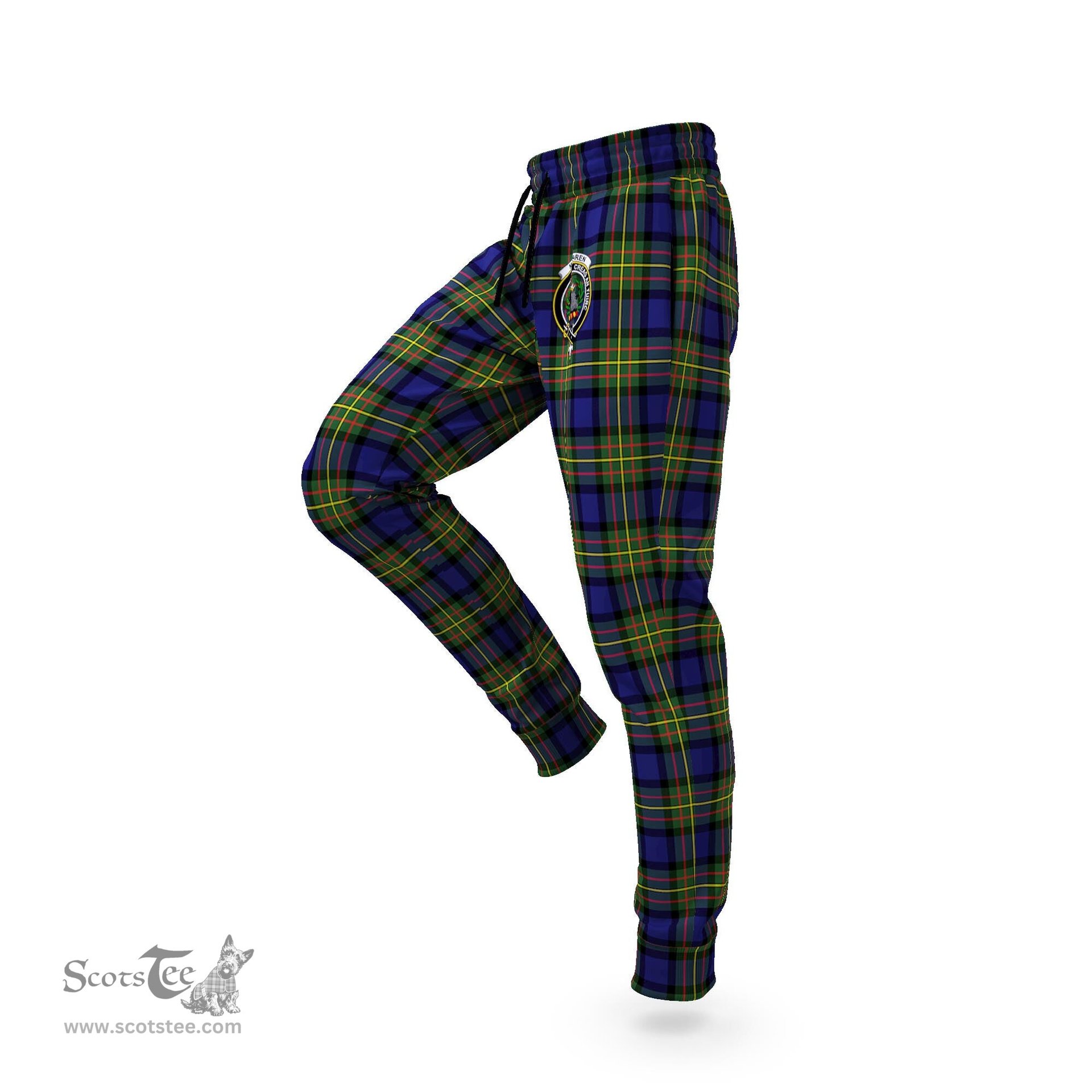 Scottish MacLaren Modern Clan Family Crest Tartan Joggers Pants