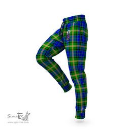 Scottish Maitland Clan Family Crest Tartan Joggers Pants