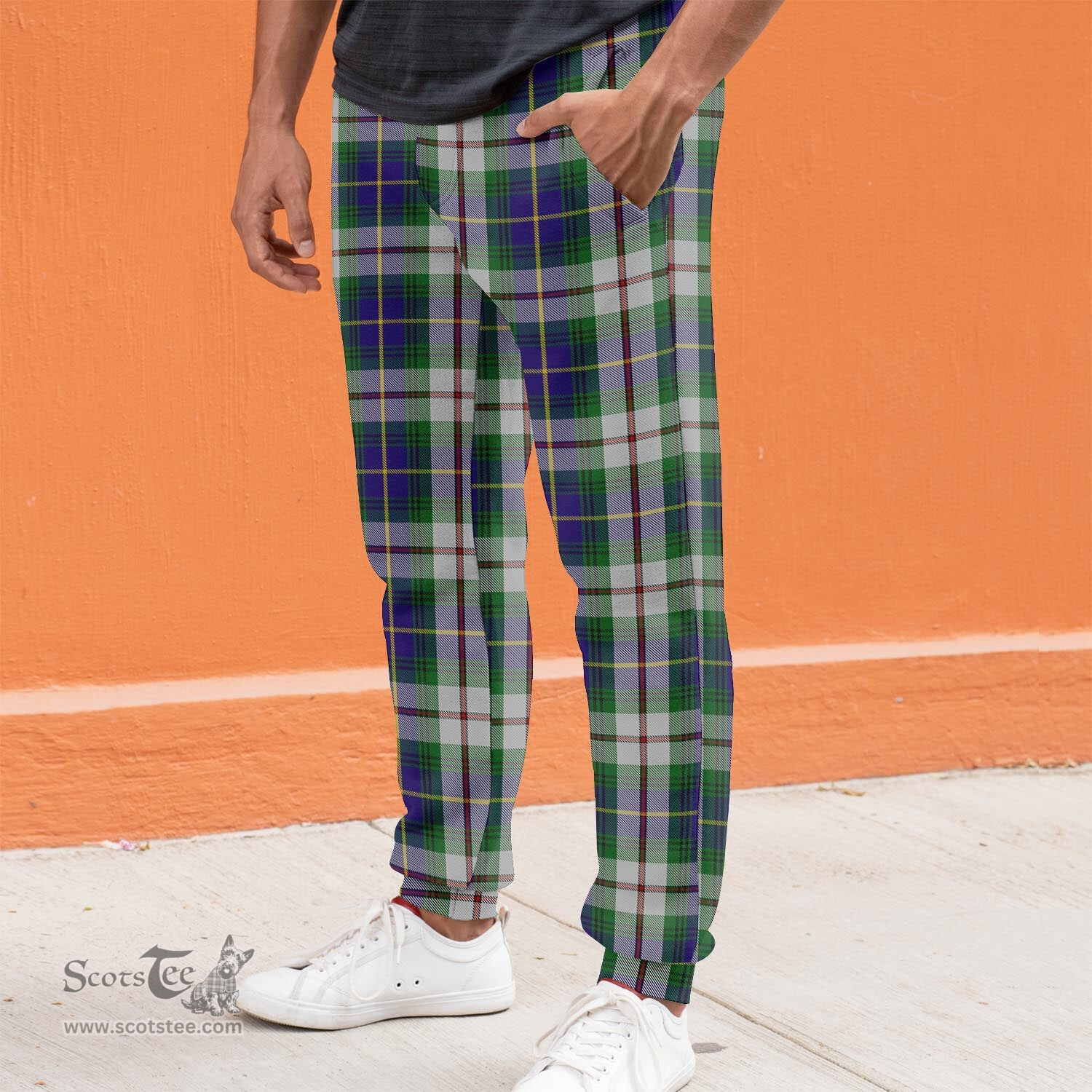 Scottish MacLeod Of Californian Clan Tartan Joggers Pants