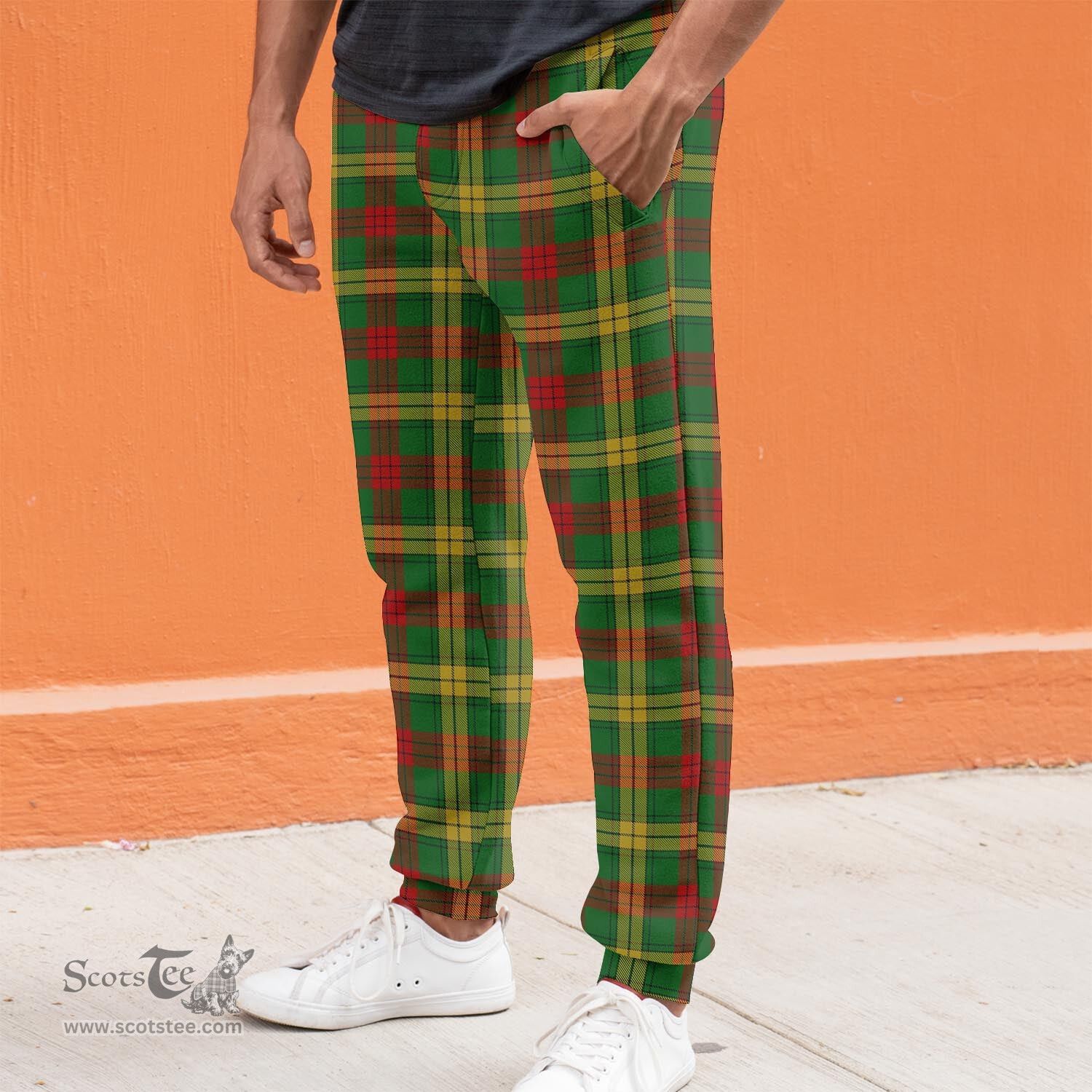 Scottish MacMillan Society of Glasgow Clan Tartan Joggers Pants