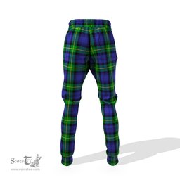 Scottish Meldrum Clan Family Crest Tartan Joggers Pants