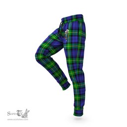 Scottish Meldrum Clan Family Crest Tartan Joggers Pants