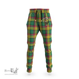 Scottish MacMillan Old Ancient Clan Family Crest Tartan Joggers Pants