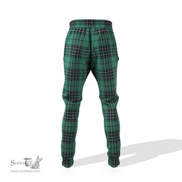 Scottish MacLean Hunting Ancient Clan Family Crest Tartan Joggers Pants