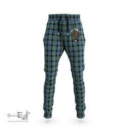 Scottish Melville Clan Family Crest Tartan Joggers Pants