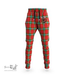 Scottish MacLaine of Loch Buie Clan Family Crest Tartan Joggers Pants