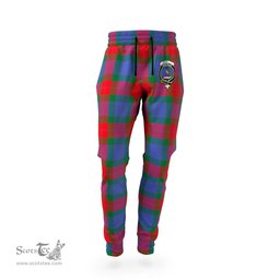 Scottish Mar Clan Family Crest Tartan Joggers Pants