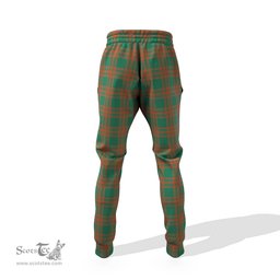 Scottish Menzies Green Ancient Clan Tartan Joggers Pants
