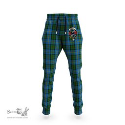 Scottish MacLeod Green Clan Family Crest Tartan Joggers Pants