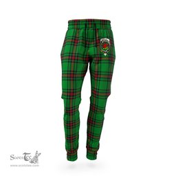 Scottish Primrose Clan Family Crest Tartan Joggers Pants