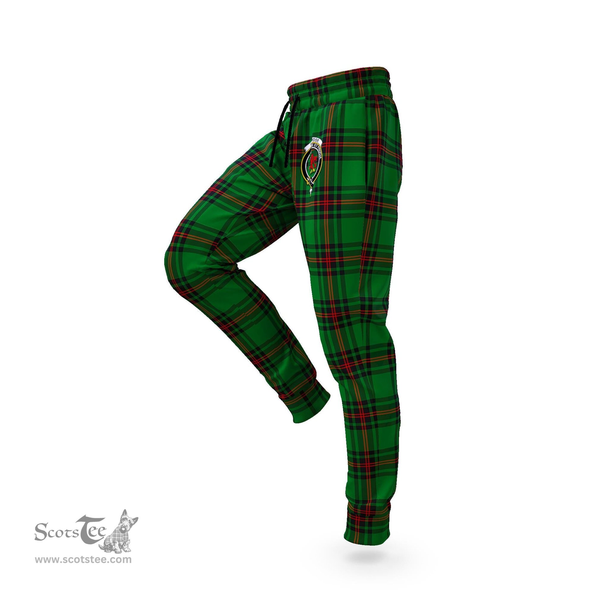Scottish Primrose Clan Family Crest Tartan Joggers Pants