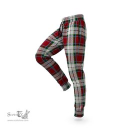 Scottish Rose White Dress Clan Tartan Joggers Pants