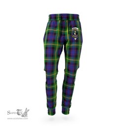 Scottish Watson Clan Family Crest Tartan Joggers Pants
