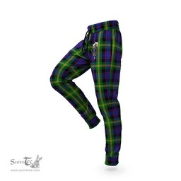 Scottish Watson Clan Family Crest Tartan Joggers Pants