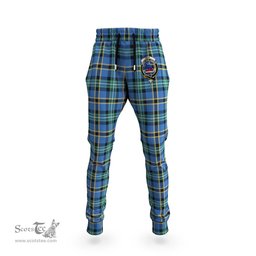 Scottish Weir Ancient Clan Family Crest Tartan Joggers Pants
