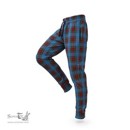 Scottish Stewart Royal Blue Clan Tartan Joggers Pants