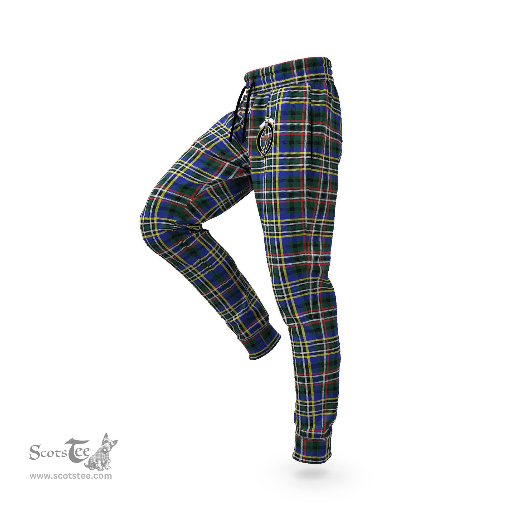 Scottish Scott Green Modern Clan Family Crest Tartan Joggers Pants