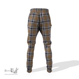 Scottish Thomson Camel Clan Family Crest Tartan Joggers Pants