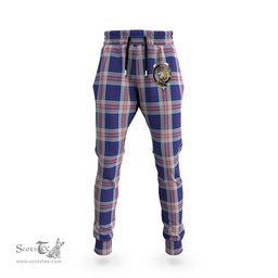 Scottish Stewart of Appin Hunting Dress Clan Family Crest Tartan Joggers Pants