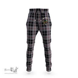 Scottish Thompson Grey Clan Family Crest Tartan Joggers Pants