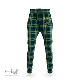 Scottish Swinton Clan Family Crest Tartan Joggers Pants