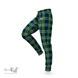 Scottish Swinton Clan Family Crest Tartan Joggers Pants