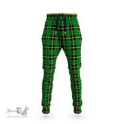 Scottish Wallace Hunting Green Clan Tartan Joggers Pants