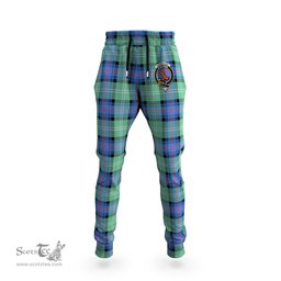 Scottish Sutherland Ancient Clan Family Crest Tartan Joggers Pants