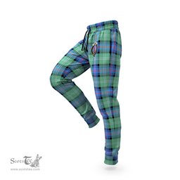 Scottish Sutherland Ancient Clan Family Crest Tartan Joggers Pants