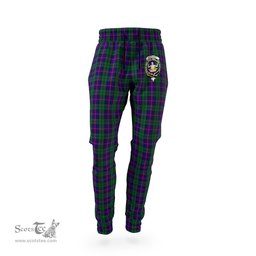 Scottish Urquhart Clan Family Crest Tartan Joggers Pants